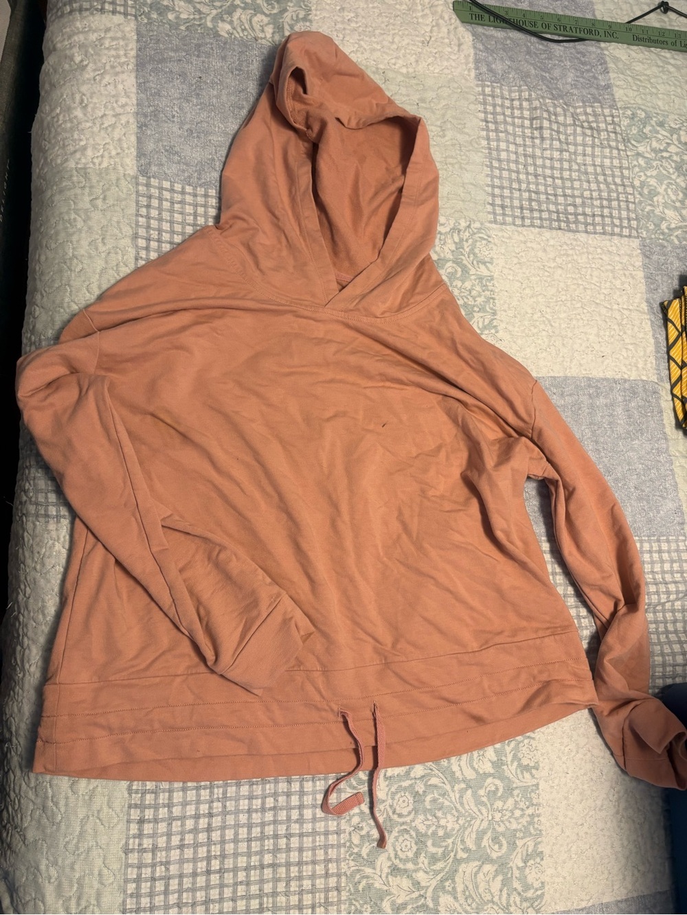 Open back dusty rose sweatshirt